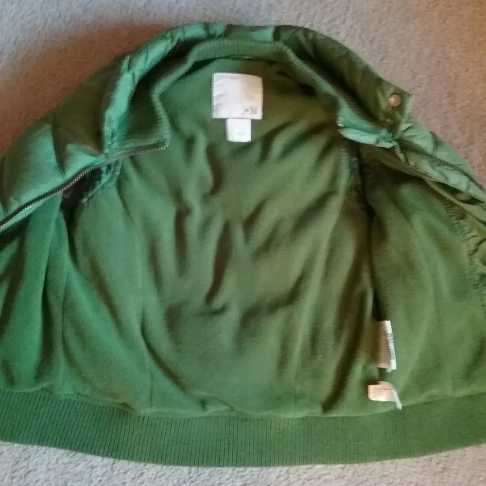 Old Navy youth girls size large green vest jacket